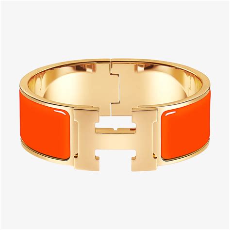 hermes orange clic clac bracelet|hermes click clack bracelet price.